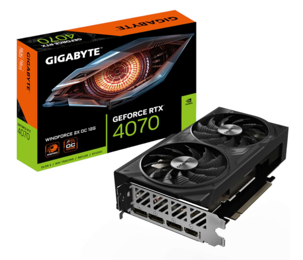 Gigabyte GeForce RTX 4070 WINDFORCE 2X OC 12GB GDDR6X - 1207142 - zdjęcie